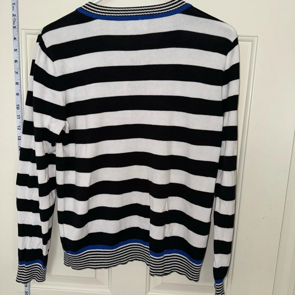 Jones New York Signature Zip Front Sweater, Size Medium
